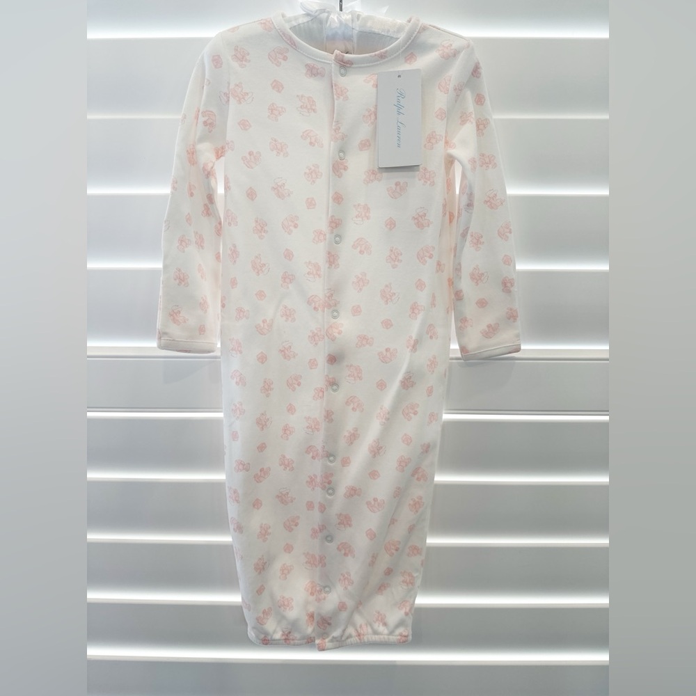Ralph Lauren Baby girl Pink Sleep Gown NWT